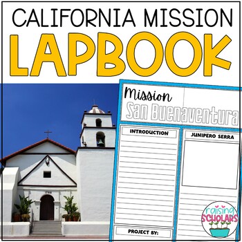 Preview of California Mission Lapbook Research Project 4th Grade