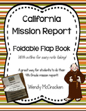 California Mission Report - Foldable Flap Book with Notes