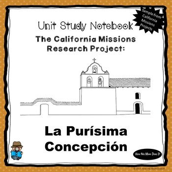 Preview of California Mission Research Project -  FREEBIE for La Purísima Concepción