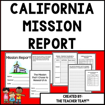 Preview of California Missions | California Mission Research Report