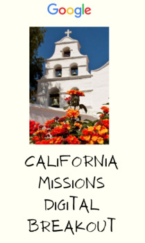 Preview of California Missions Digital Breakout Escape Room