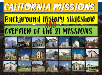 Preview of California Missions! Epic 45 slide PPT - Engaging Visuals, Slides, and Handouts