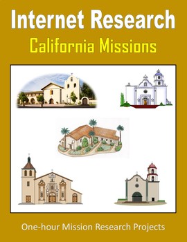 Preview of California Missions - One-hour Internet Research Projects