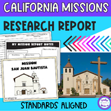 California Missions Research Report 4th Grade California History