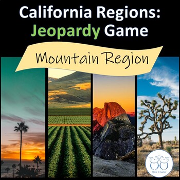 Preview of California Mountain Region Jeopardy Game Review 