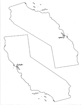 Preview of California Outline Printable