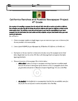 Preview of California Ranchos and Pueblos Newspaper Project