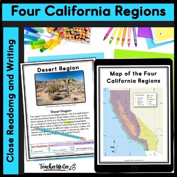 California Regions Geography And Map Skills Bundle By TeacherWriter   Original 9897893 2 