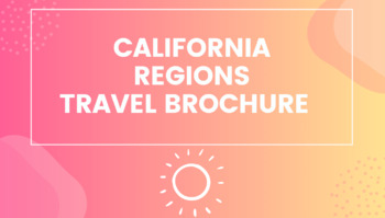 Preview of California Regions Travel Brochure