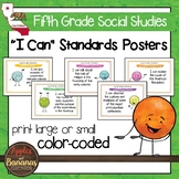 California Social Studies Standards - Fifth Grade "I Can" Posters