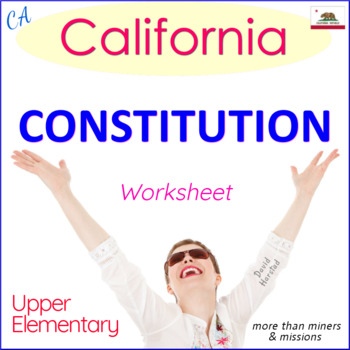 Preview of California Social Studies Worksheet (4th, 5th, 6th, 7th Grade)
