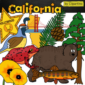 Preview of California State Clip Art
