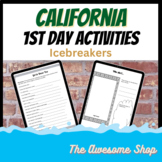 California State History - First Day of School- Icebreaker