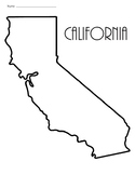 California State Outline Map