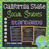 California State Social Studies Standards Posters