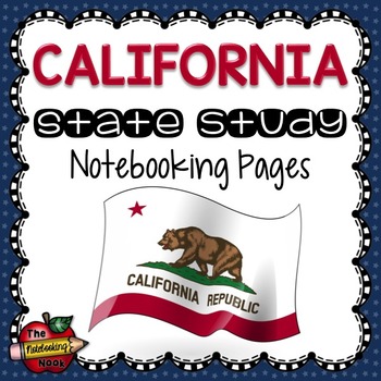 Preview of California State Study Notebooking Pages