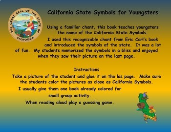 Preview of California State Symbol Student Book