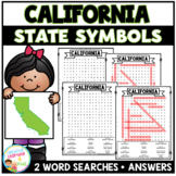 California State Symbols Word Search Puzzle Worksheets