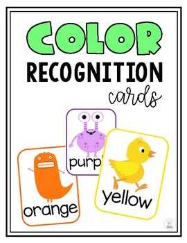 Preview of Color Recognition Flashcards: FREEBIE