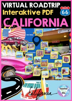 Preview of California - Virtual Roadtrip | Interactive PDF - Distance Learning