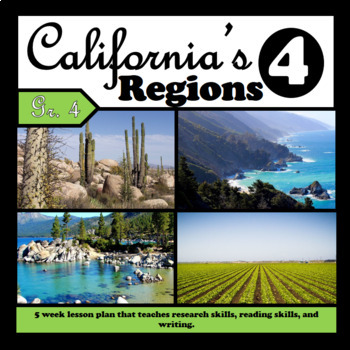 Preview of California's 4 Regions Writing Project