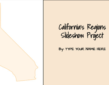 Preview of California's Regions Slideshow Project