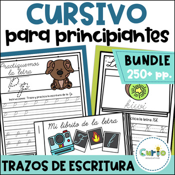 Preview of Caligrafía en cursivo - Cursive Handwriting Practice in Spanish