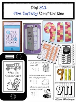 Preview of Fire Safety Activities: 911 Crafts