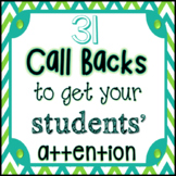 Call Backs for Classroom Management