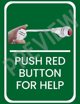 Preview of Call Button Visual Sign