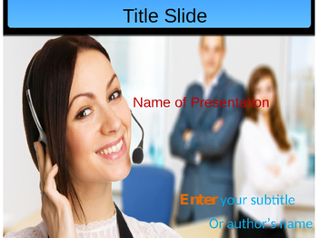 Call Center PPT Template by Templates Vision TPT