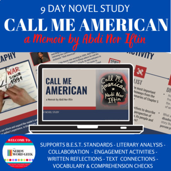 Preview of Call Me American 9 Day Novel Study