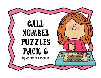 Call Number Puzzles for Library Centers Pack 6 by Jennifer Siderius