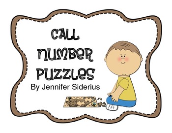 Call Number Puzzles for Library Centers Pack 6 by Jennifer Siderius