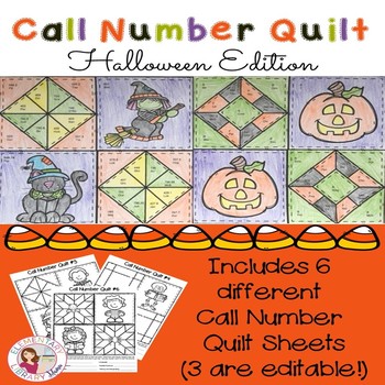 Preview of Call Number Quilt Halloween Edition