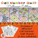 Call Number Quilt Halloween Edition