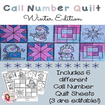 Preview of Call Number Quilt Winter Edition