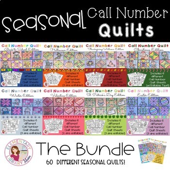 Preview of Call Number Quilts THE BUNDLE