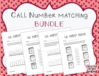 Preview of Call Number Worksheet Activity Bundle for Elementary Library Media Center