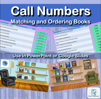 Preview of Call Numbers - Matching call numbers to books & putting in order on shelves