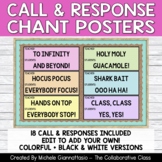 Call & Response Chants Posters | Editable to Add Your Own!