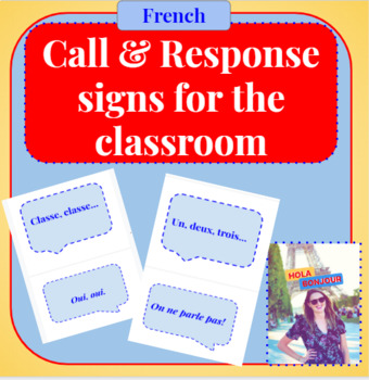 Preview of Call & Response Signs for the Language Classroom in French