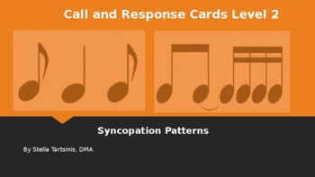 Preview of Call and Response Cards Level 2: Syncopation Patterns - PowerPoint