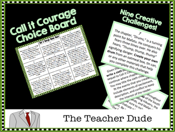 Preview of Call it Courage Choice Board
