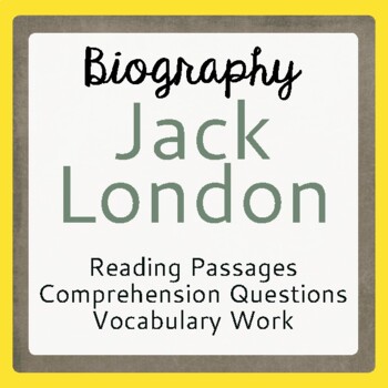 Preview of Call of the Wild JACK LONDON Biography Texts Activities PRINT and EASEL