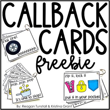 Preview of Callback Cards
