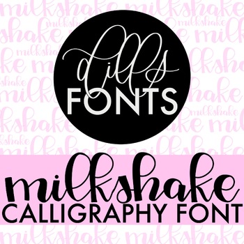 Preview of Calligraphy Font: Dills Milkshake