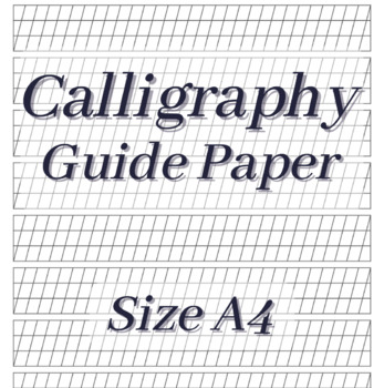 Printable Calligraphy Paper for A4 Paper