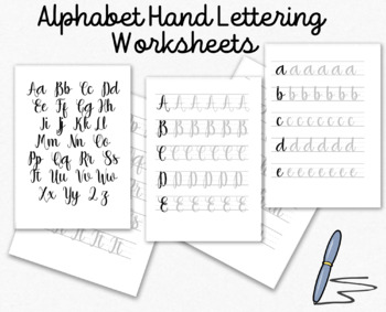 31+ Free Printable Lettering And Calligraphy Worksheets