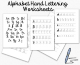 Calligraphy Handlettering Tracing Sheets • Brush Font • Tr